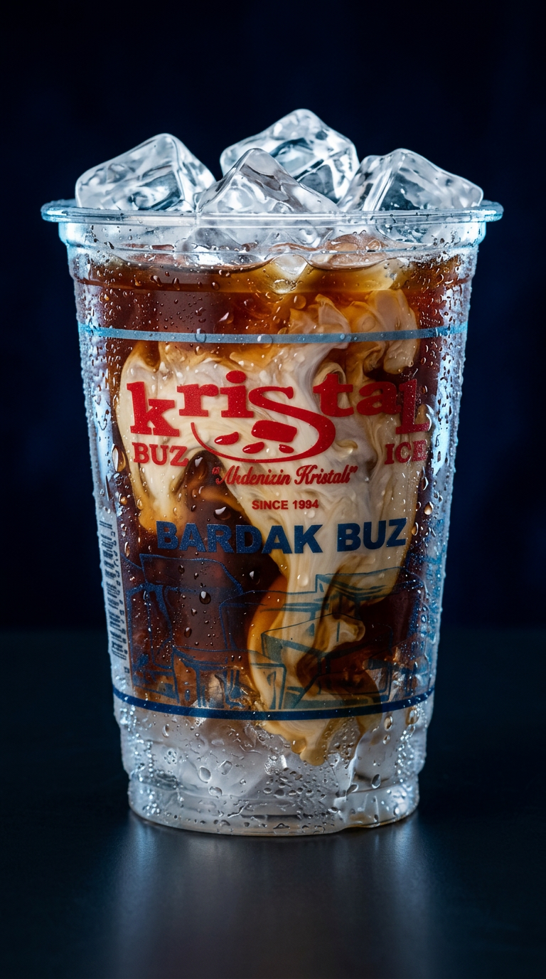 Kristal Buz ile Soğuk Kahve